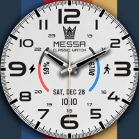Watch Face Classic White Gold