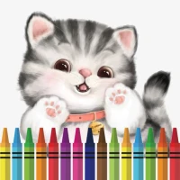 Buku Mewarnai Kucing Lucu
